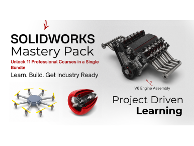 SOLIDWORKS Mastery Pack – 11 Courses in 1 | Complete Beginner to Industry Training